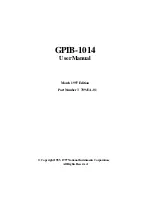 National Instruments GPIB-1014 Series User Manual предпросмотр