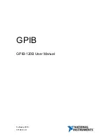 Preview for 1 page of National Instruments GPIB-120B User Manual