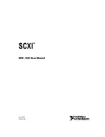 Preview for 1 page of National Instruments Module SCXI-1503 User Manual