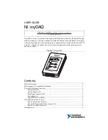 Предварительный просмотр 1 страницы National Instruments myDAQ User Manual