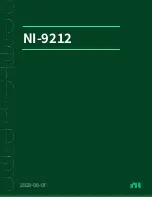 Предварительный просмотр 1 страницы National Instruments NI 9212 Manual