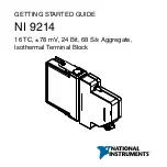 Preview for 2 page of National Instruments NI 9214 Getting Started Manual