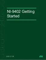 Предварительный просмотр 1 страницы National Instruments NI 9402 Getting Started