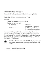 Preview for 4 page of National Instruments NI 9423 Getting Started Manual