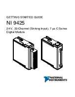 National Instruments NI 9425 Getting Started Manual preview