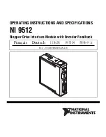 Предварительный просмотр 1 страницы National Instruments NI 9512 Operating Instructions Manual
