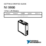 National Instruments NI 9866 Getting Started Manual предпросмотр