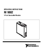 National Instruments NI 9882 Operating Instructions Manual preview