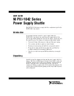 National Instruments NI PXI-1042 Series User Manual preview