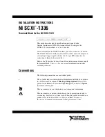 National Instruments NI SCXI-1336 Installation Instructions Manual preview