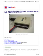 National Instruments NI USB-6008 Quick Manual preview
