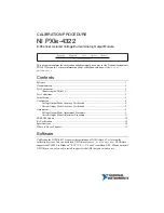 National Instruments PXIe-4322 Calibration Procedure preview