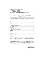 National Instruments PXIe-4339 Calibration Procedure preview