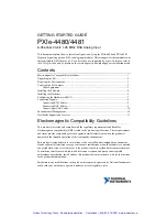 Preview for 2 page of National Instruments PXIe-4480 Getting Started Manual