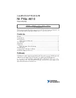 National Instruments PXIe-4610 Calibration Procedure предпросмотр