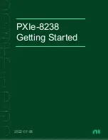 National Instruments PXIe-8238 Getting Started preview