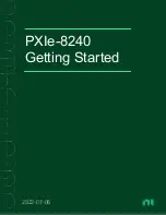 National Instruments PXIe-8240 Getting Started preview
