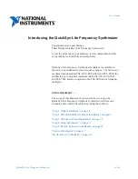 Preview for 3 page of National Instruments QuickSyn Lite User Manual