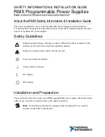National Instruments RMX-4120 Safety & Installation Instructions preview