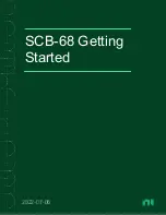 Preview for 1 page of National Instruments SCB-68 Getting Started