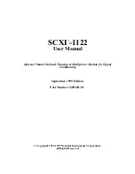 National Instruments SCXI -1122 User Manual preview