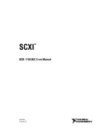 National Instruments SCXI SCXI-1102 User Manual preview