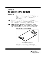 Предварительный просмотр 1 страницы National Instruments USB Digitizers NI USB-5132 User Manual