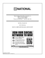 National DC5-169 Series Instructions Manual preview