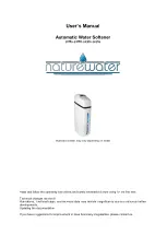 NatureWater 51865 User Manual preview