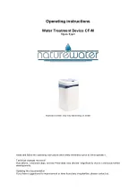 NatureWater 63920 Operating Instructions Manual предпросмотр