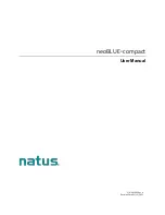 natus neoBLUE Compact User Manual preview