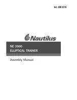 Nautilus NE 2000 Assembly Manual preview