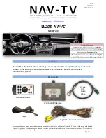 Preview for 1 page of Nav TV W205-N RVC Manual