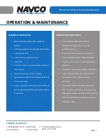 Preview for 11 page of NAVCO BH Series Operation Manual