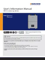 Navien NFB-301C User'S Information Manual preview