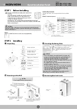 Navien NPE-180A Quick Installation Manual preview