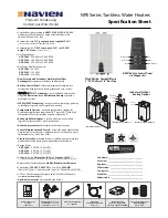 Preview for 1 page of Navien NPE-180A Specification Sheet