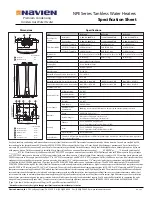 Preview for 2 page of Navien NPE-180A Specification Sheet