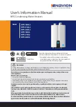 Navien NPE-180A2 User'S Information Manual preview