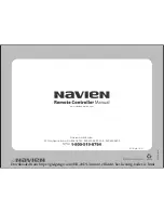 Navien NR-20DU User Manual предпросмотр