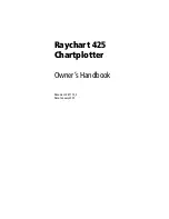 Preview for 1 page of Navionics Raychart 425 Owner'S Handbook Manual