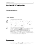 Preview for 3 page of Navionics Raychart 425 Owner'S Handbook Manual