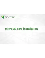 Navitel MR250 Microsd Card Installation preview