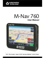 Preview for 1 page of Navman M-Nav 760 User Manual