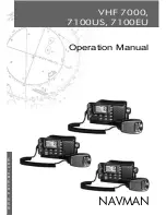 Navman VHF 7000 Operation Manual preview