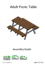 NBB Adult Picnic Table Assembly Manual preview
