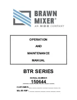 NBE BTR Series Operation And Maintenance Manual preview