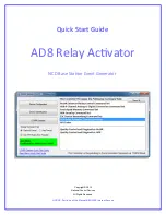 Предварительный просмотр 1 страницы NCD AD8 Quick Start Manual