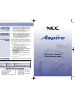 Preview for 6 page of NEC Aspire Quick Reference Manual