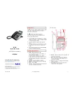 NEC DT730 Quick User Manual preview